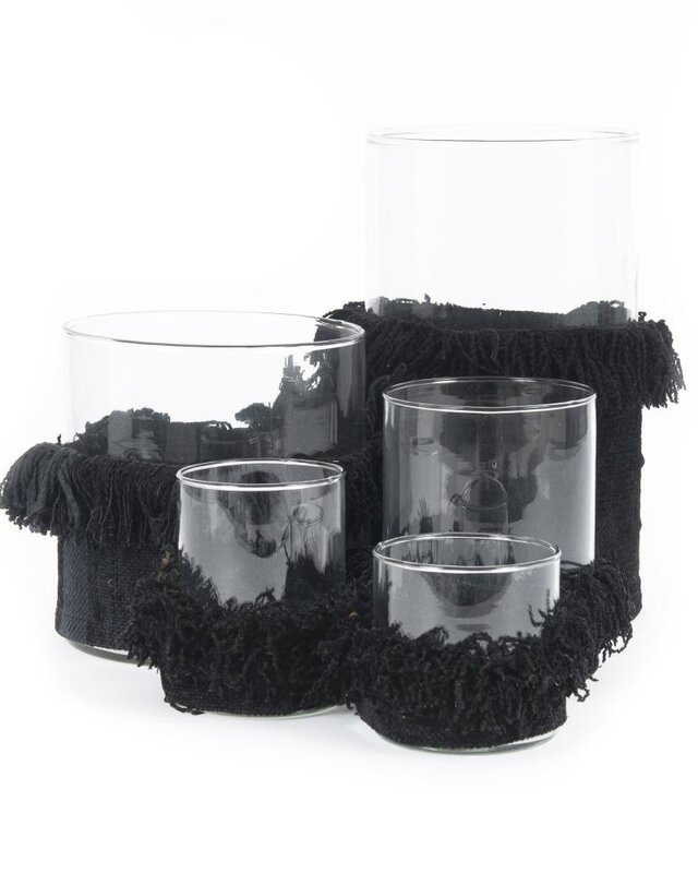 Bazar Bizar The Oh My Gee Kaars Houder - Zwart Velvet - XL