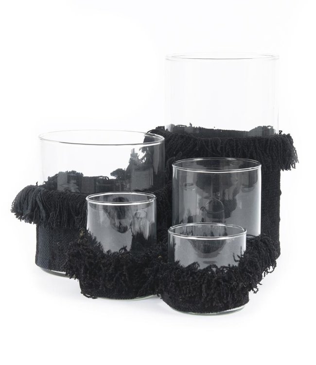 Bazar Bizar The Oh My Gee Kaars Houder - Zwart Velvet - XXL