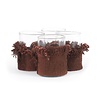 The Oh My Gee Kaars Houder - Bourgondisch Velvet - M - Set van 4
