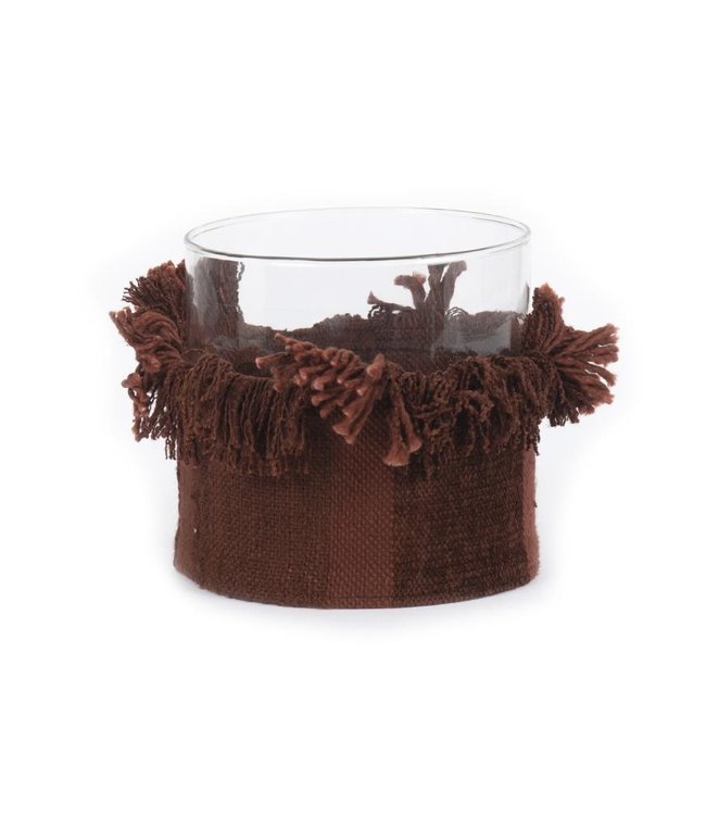 Bazar Bizar The Oh My Gee Kaars Houder - Bourgondisch Velvet - XL