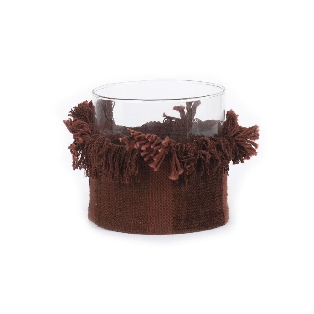Bazar Bizar The Oh My Gee Kaars Houder - Bourgondisch Velvet - XL