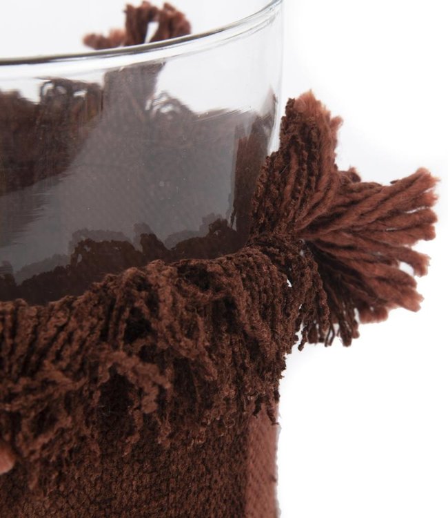 Bazar Bizar The Oh My Gee Kaars Houder - Bourgondisch Velvet - XL