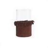 The Oh My Gee Kaars Houder - Bourgondisch Velvet - XXL