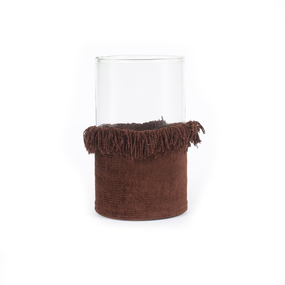 Bazar Bizar The Oh My Gee Kaars Houder - Bourgondisch Velvet - XXL