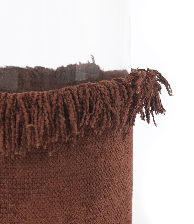 Bazar Bizar The Oh My Gee Kaars Houder - Bourgondisch Velvet - XXL