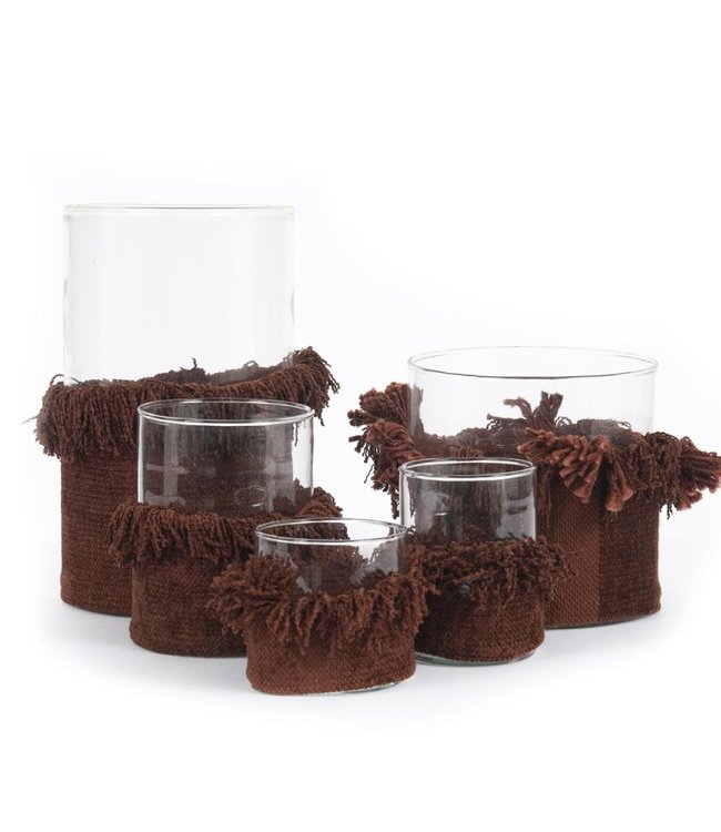 Bazar Bizar The Oh My Gee Kaars Houder - Bourgondisch Velvet - XXL