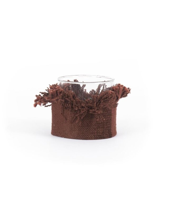 Bazar Bizar The Oh My Gee Kaars Houder - Bourgondisch Velvet - S - Set van 4