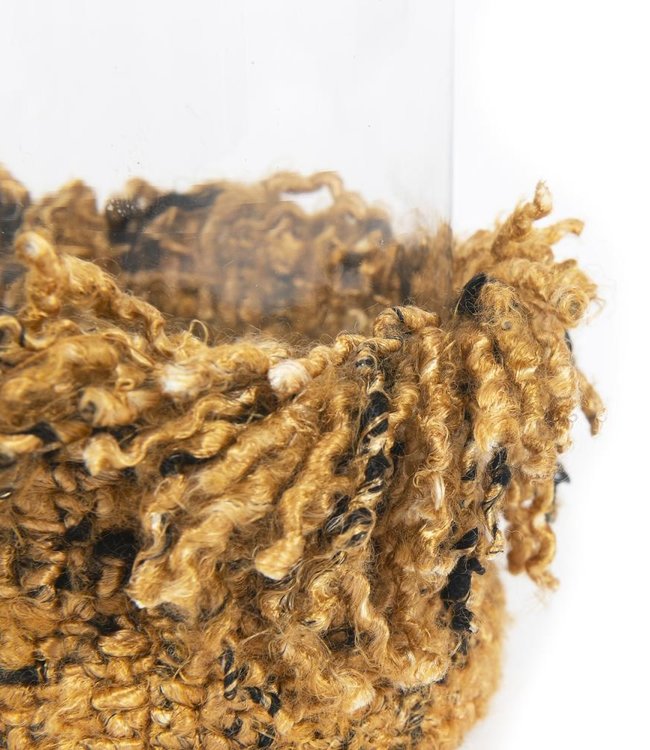 Bazar Bizar The Oh My Gee Kaars Houder - Kaneel/ Zwart - M - Set van 4