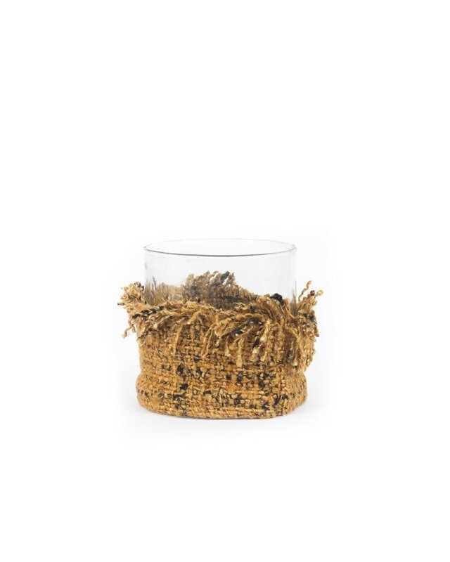 Bazar Bizar The Oh My Gee Kaars Houder - Kaneel/ Zwart - S - Set van 4