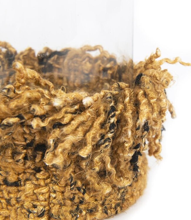 Bazar Bizar The Oh My Gee Kaars Houder - Kaneel/ Zwart - XXL