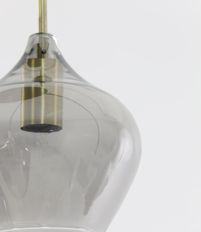 Light&Living Hanglamp 5L Ø61X66 cm Rakel Antiek Brons + Smoke