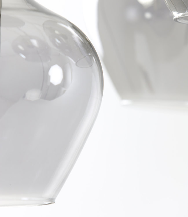 Light&Living Hanglamp 5L Ø61X66 cm Rakel Antiek Brons + Smoke