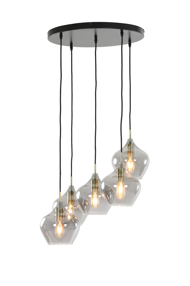 Koyoto Hanglamp, Kogellampje, Hanglamp Natuurlijke kleuren, Zwart, 5