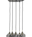 Light&Living Hanglamp 5L Ø61X66 cm Rakel Antiek Brons + Smoke