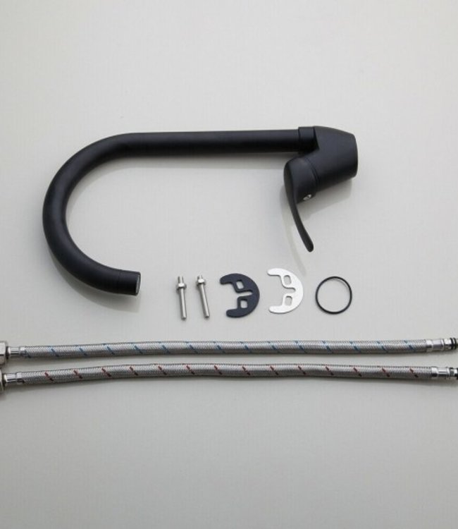 Rene Houtman Zwarte Draaibare Keukenkraan