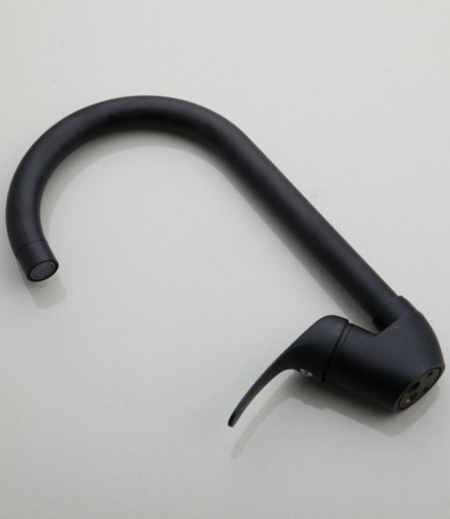 Rene Houtman Zwarte Draaibare Keukenkraan