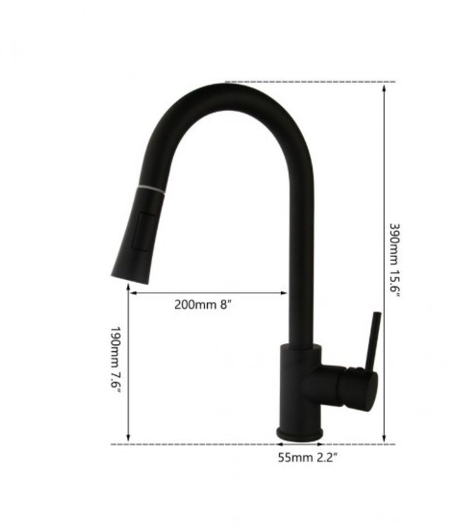 Rene Houtman Zwarte Keukenkraan