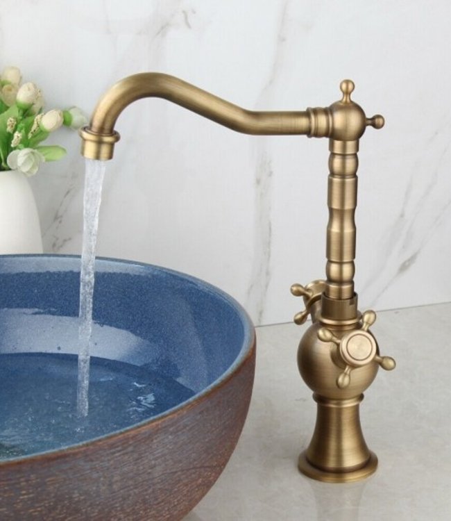 Rene Houtman Landelijke Hoge Bronskleurige Mengkraan