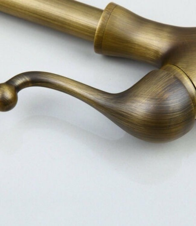 Rene Houtman Nostalgische Bronzen Keukenkraan