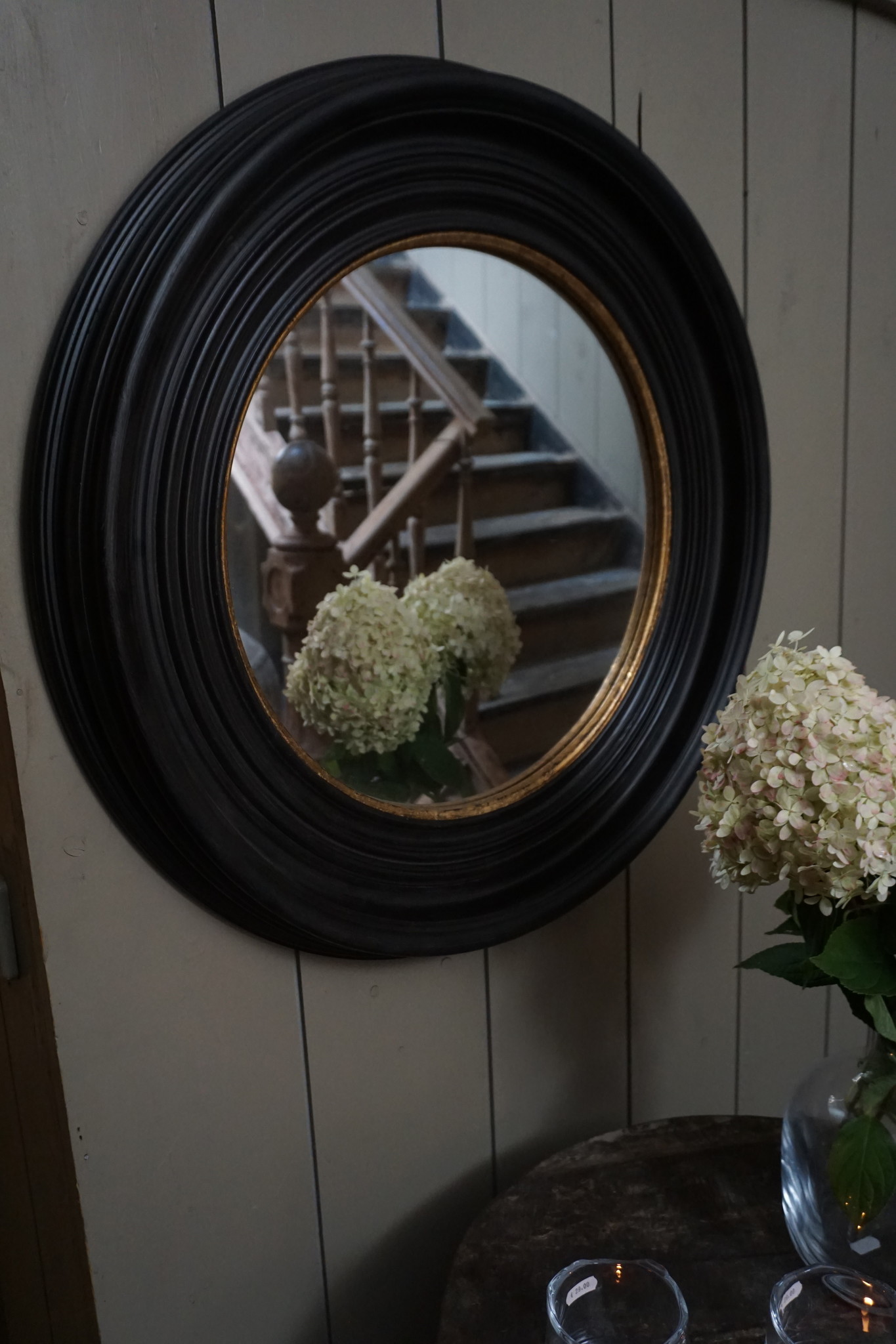 Brynxz Spiegel Rond Rusty Zwart/Goud 70 cm