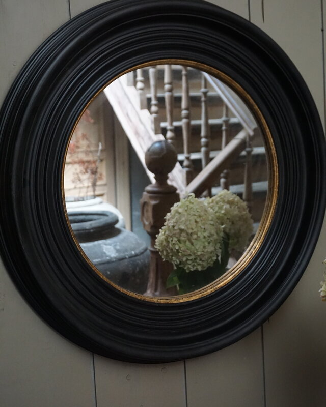 Brynxz Spiegel Rond Rusty Zwart/Goud 70 cm