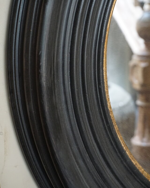 Brynxz Spiegel Rond Rusty Zwart/Goud 70 cm
