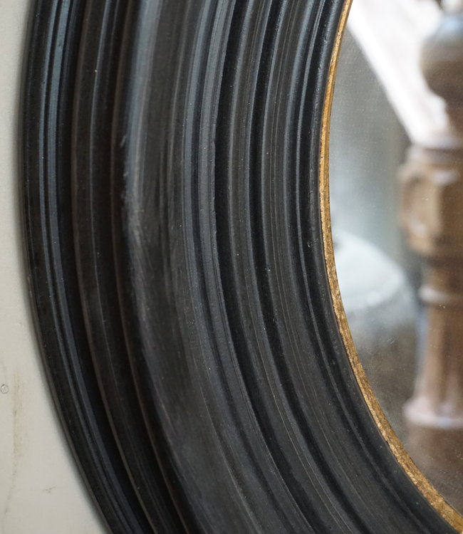 Brynxz Spiegel Rond Rusty Zwart/Goud 70 cm