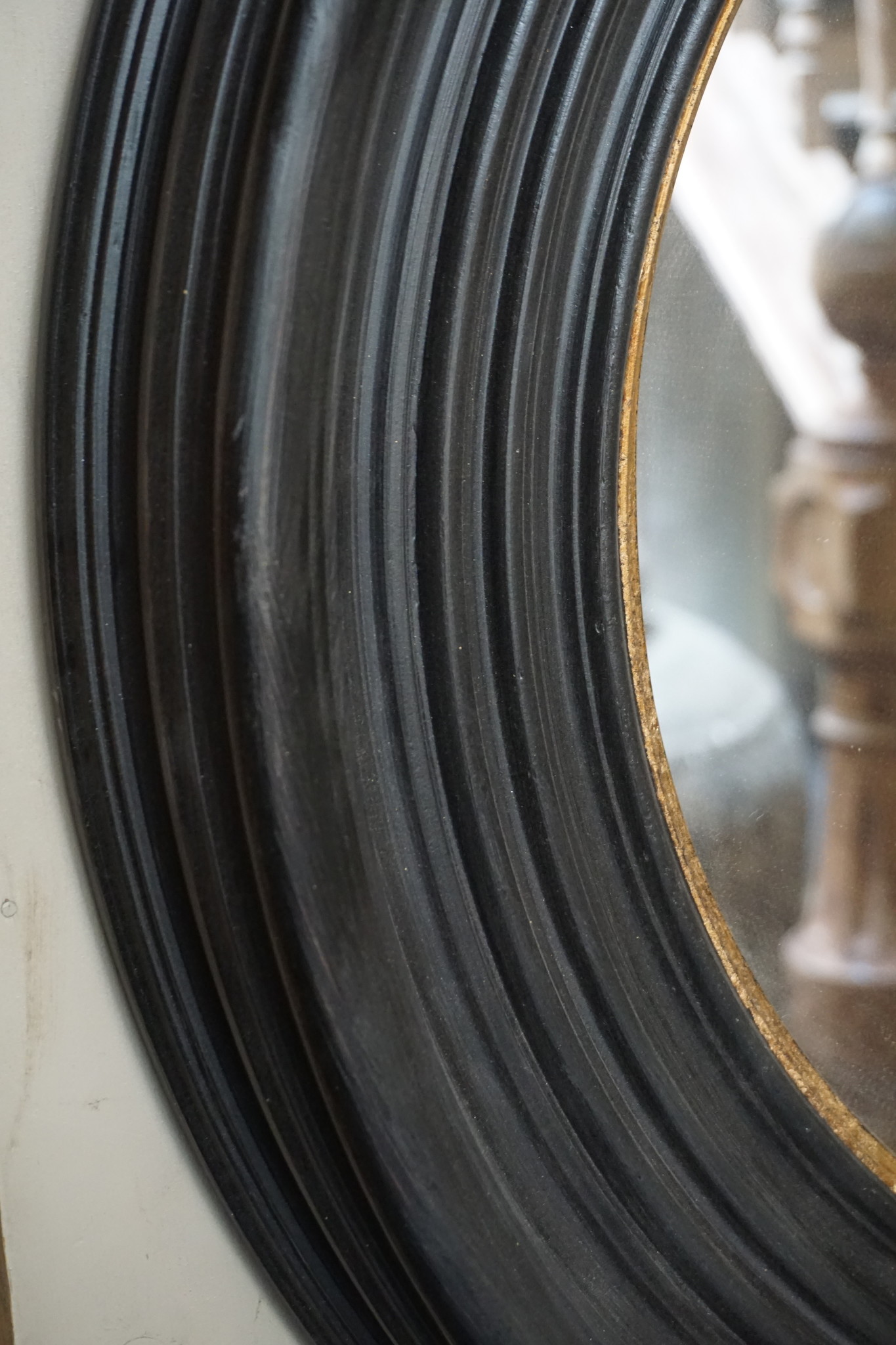 Brynxz Spiegel Rond Rusty Zwart/Goud 70 cm
