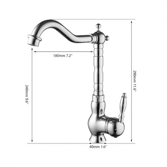 Quooker Nordic Square Twintaps Losse Mengkraan Chroom