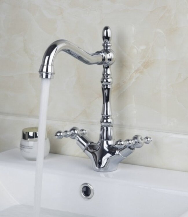 Rene Houtman Nostalgische Chroom Keukenkraan