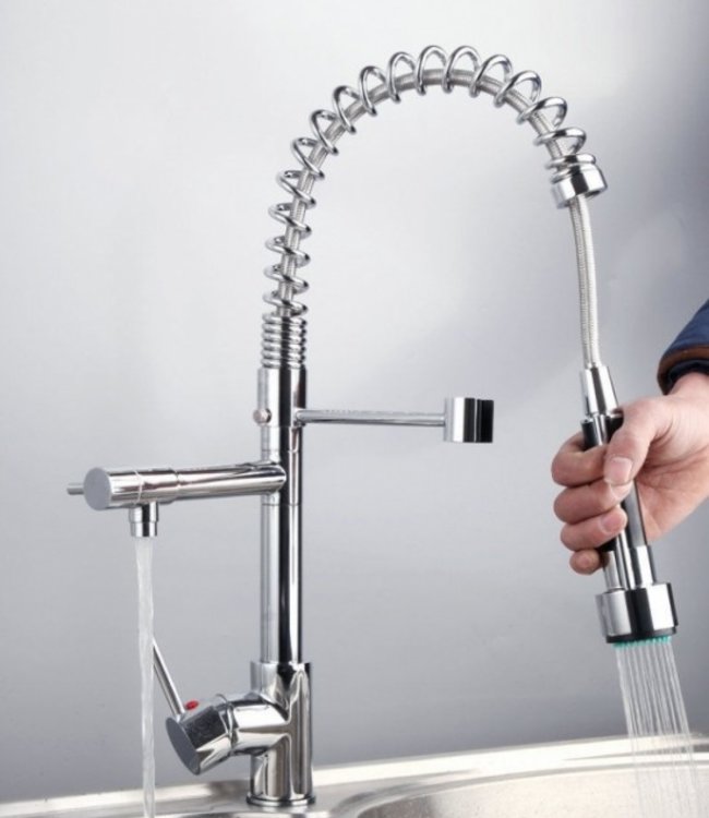 Rene Houtman Professionele Chroom Keukenkraan