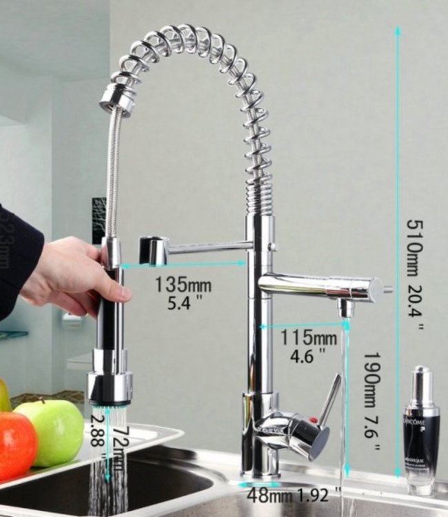 Rene Houtman Professionele Chroom Keukenkraan