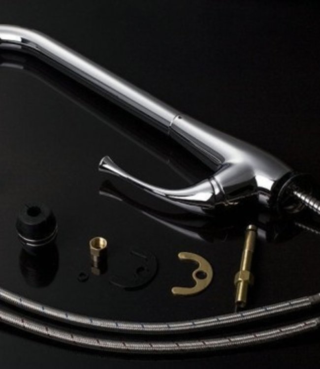 Rene Houtman Strakke Chroom Keukenkraan met LED