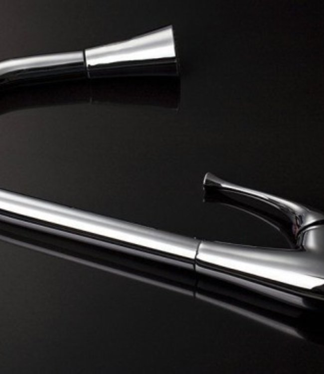 Rene Houtman Strakke Chroom Keukenkraan met LED