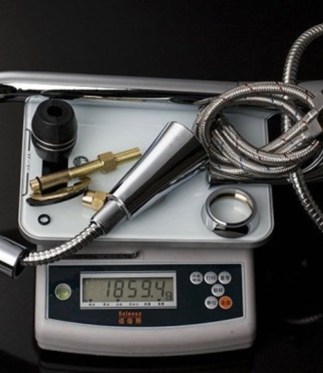 Rene Houtman Strakke Chroom Keukenkraan met LED