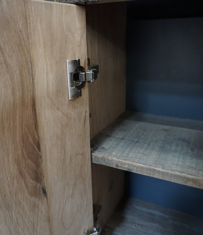 Rene Houtman Toiletmeubel Anouk Geborsteld Oud Eikenhout