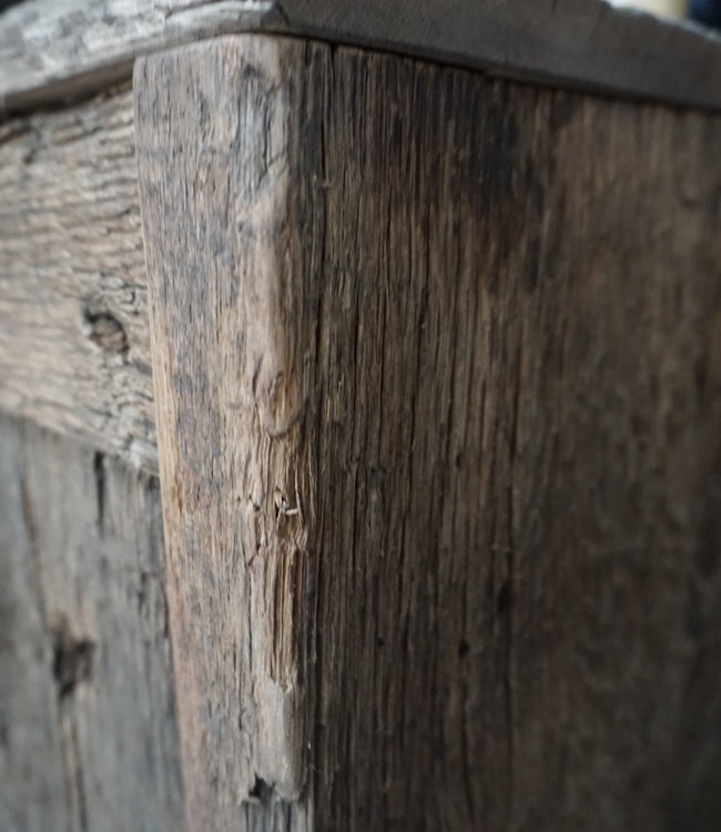 Rene Houtman Toiletmeubel Anouk Geborsteld Oud Eikenhout