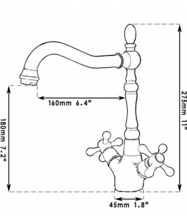 Rene Houtman Chroom Keukenkraan
