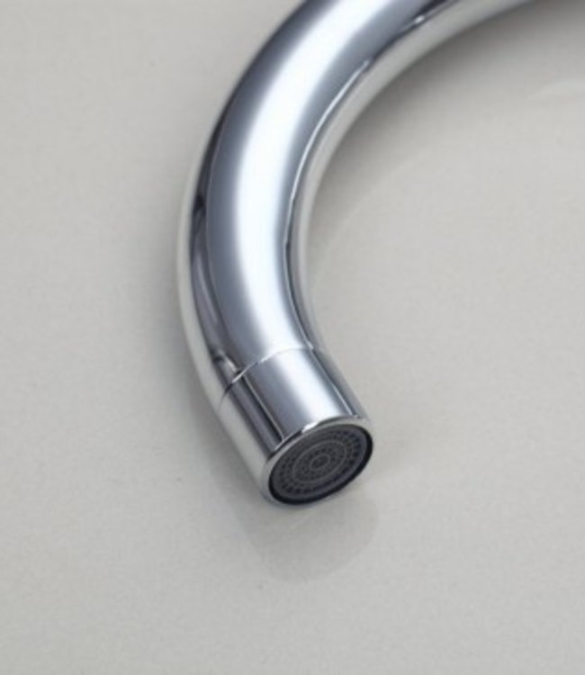 Rene Houtman Chroom Keukenkraan met Klassieke Draaihendels