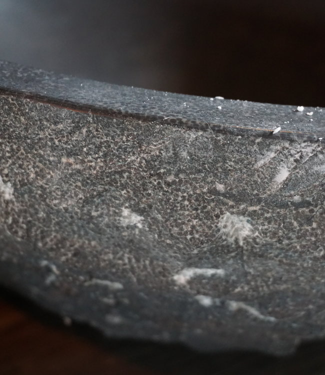 Rene Houtman Hardstenen Opzet Waskom Rond gekapt - B42 cm