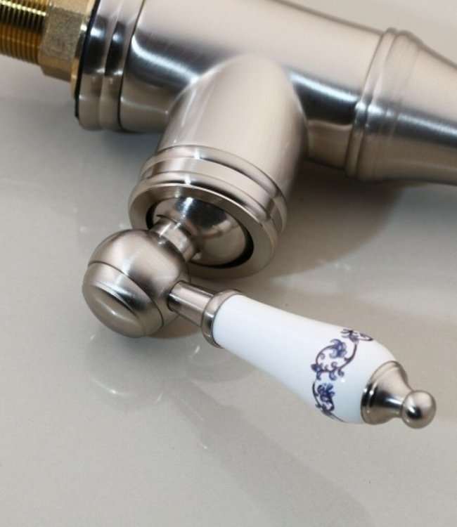 Rene Houtman Geborsteld Nikkel Wastafelkraan