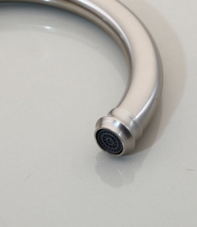 Rene Houtman Geborsteld Nikkel Wastafelkraan