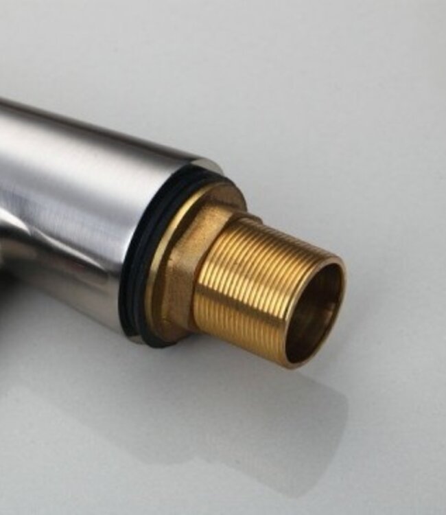 Rene Houtman Stijlvolle Draaibare Keukenkraan - Geborsteld Nikkel