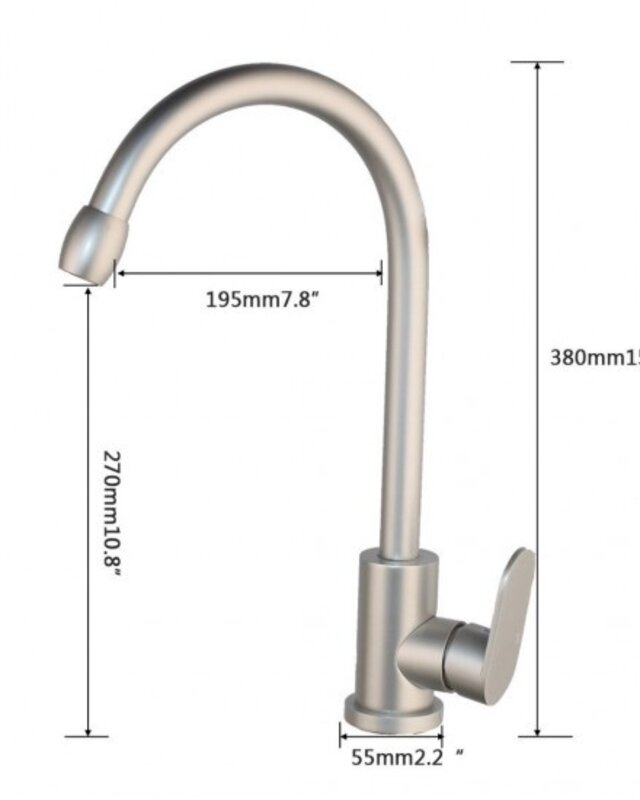 Rene Houtman Aluminium Keukenkraan