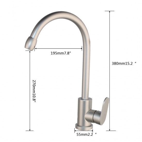Rene Houtman Aluminium Keukenkraan