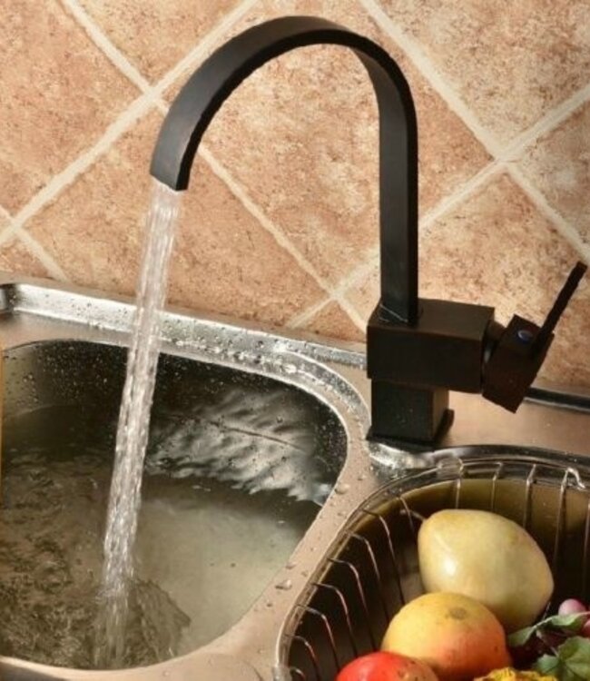 Rene Houtman Stijlvolle Olie Brons Keukenkraan