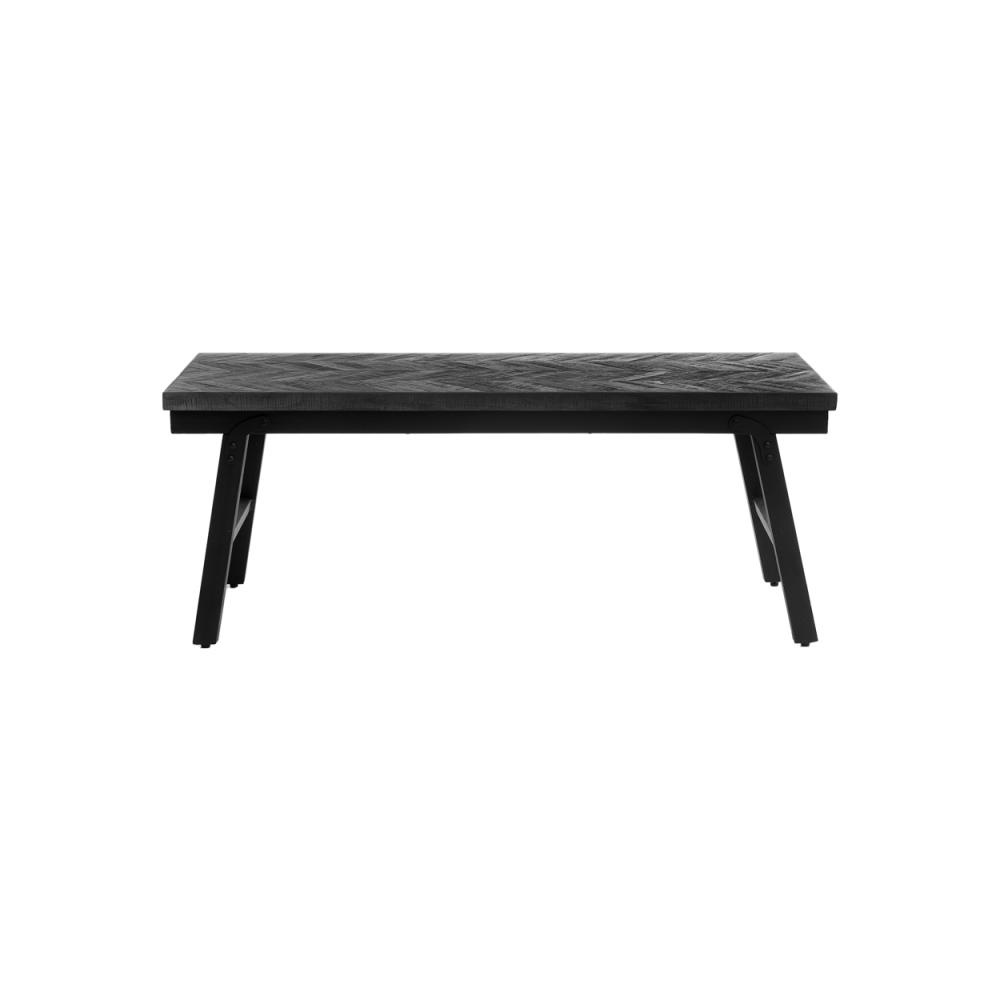 Bazar Bizar Visgraat Bankje - Zwart - 110 cm