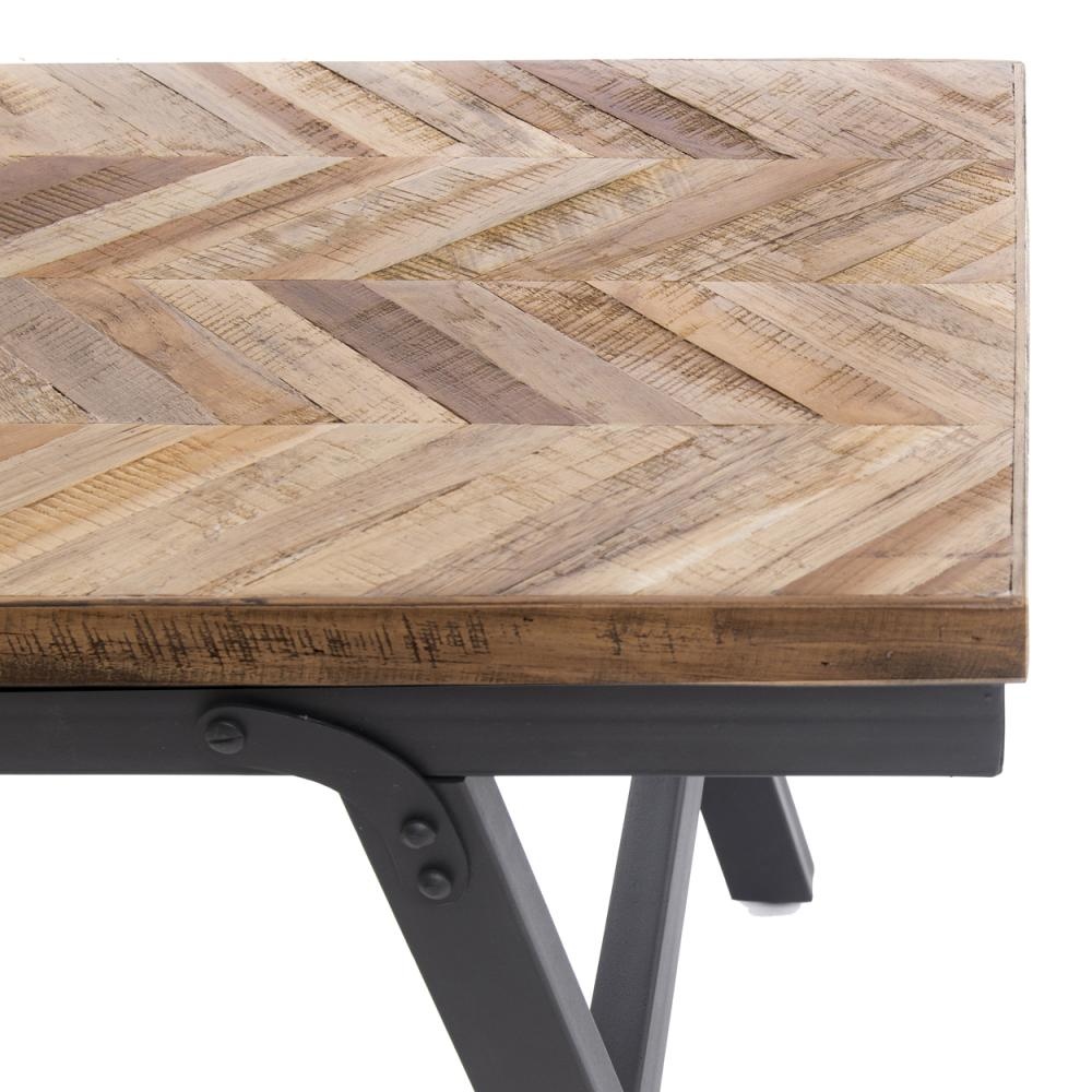 Bazar Bizar Visgraat Bankje - Naturel - 110 cm