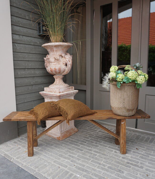 Rene Houtman Eetkamerbank Oud Hout L180 x B31 x H50 cm