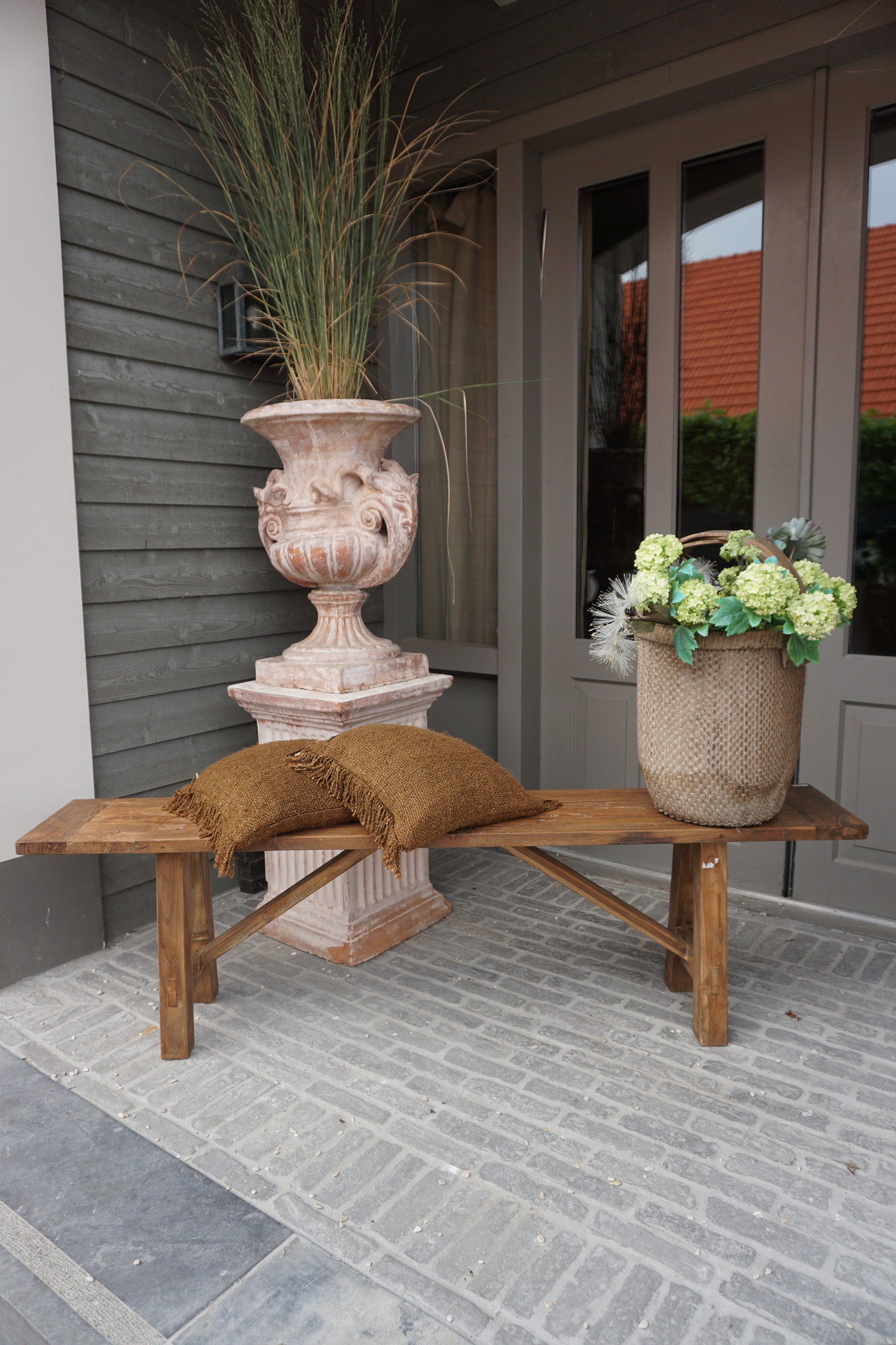 Rene Houtman Eetkamerbank Oud Hout L180 x B31 x H50 cm